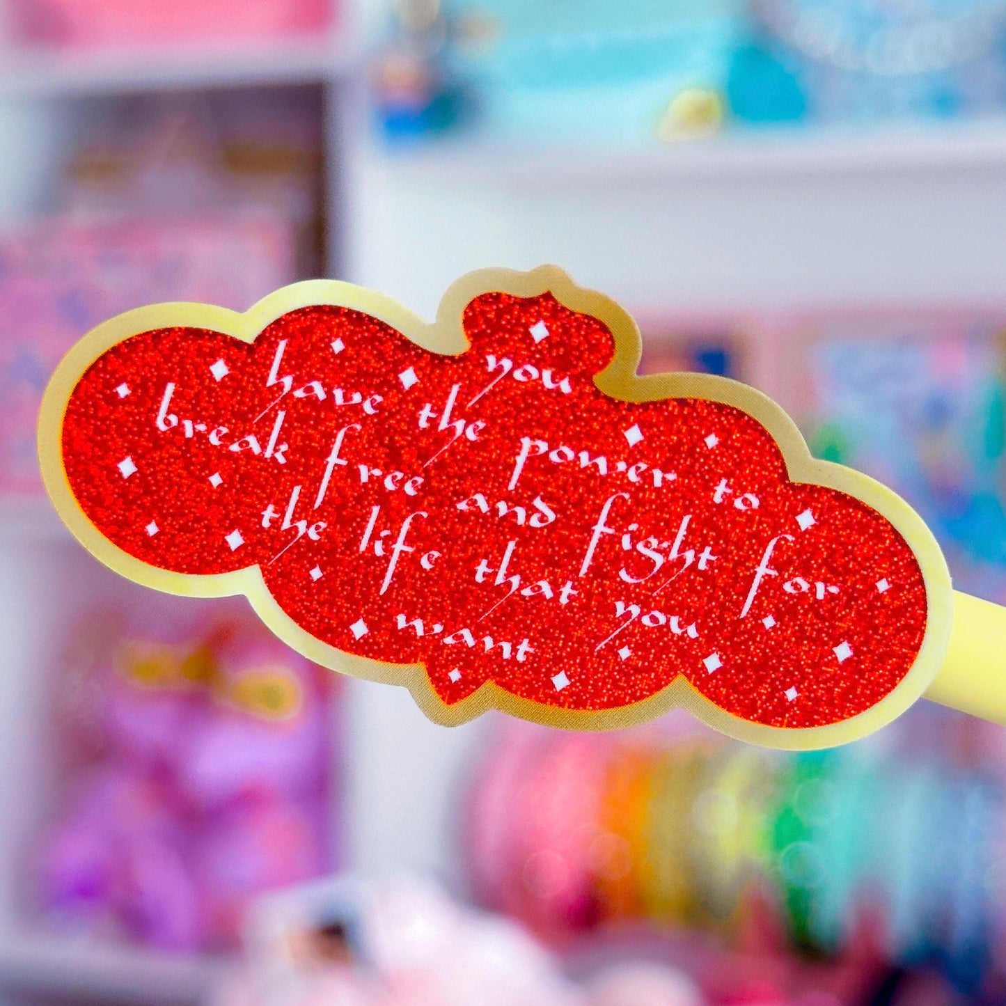 *DOLLAR DEAL* Waterproof Sticker - (Jasmine) Break Free