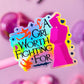 *DOLLAR DEAL* Waterproof Sticker - (Mulan) A Girl Worth Fighting For