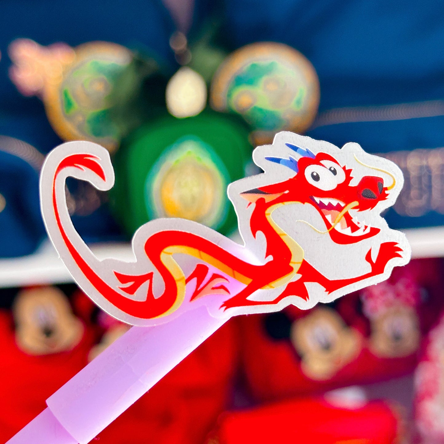 *DOLLAR DEAL* Waterproof Sticker - (Mulan) Lucky Friend & Fan