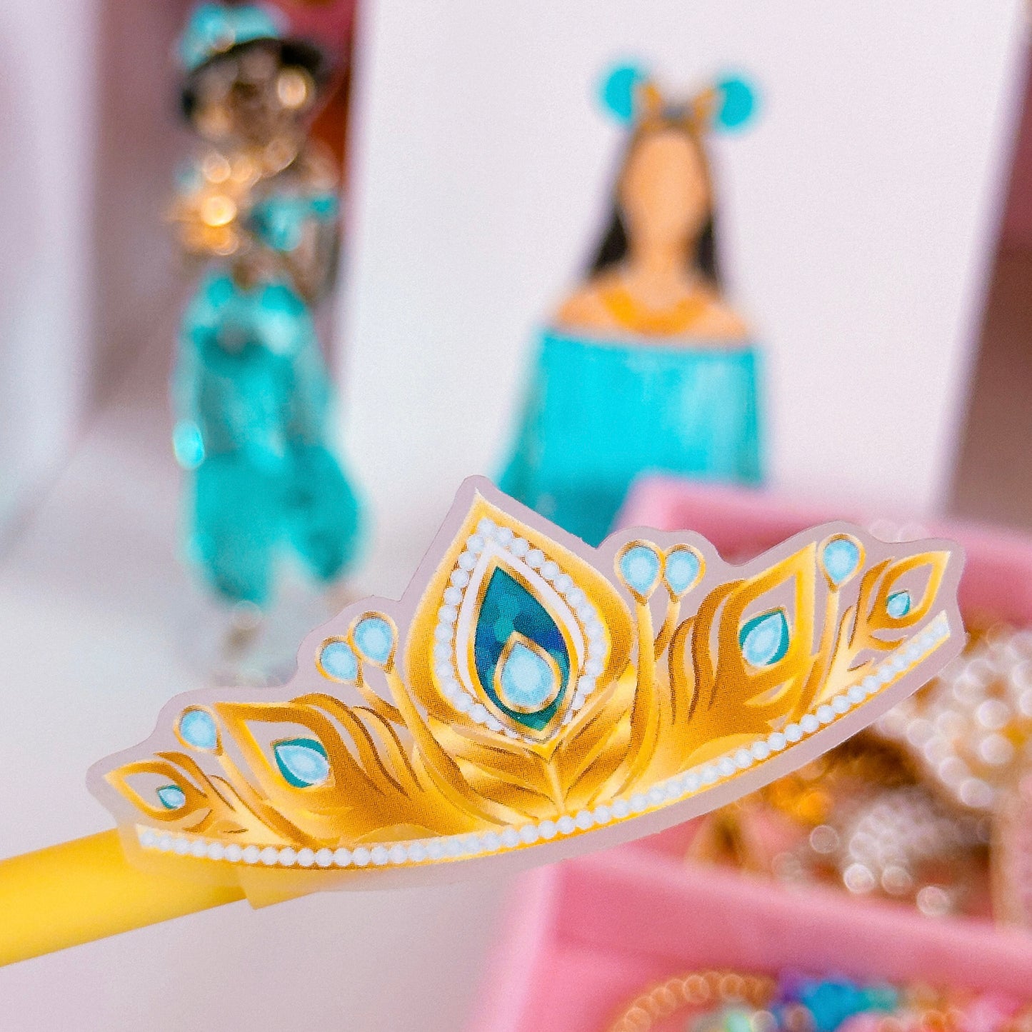 *DOLLAR DEAL* Waterproof Sticker - (Jasmine) Princes Crown