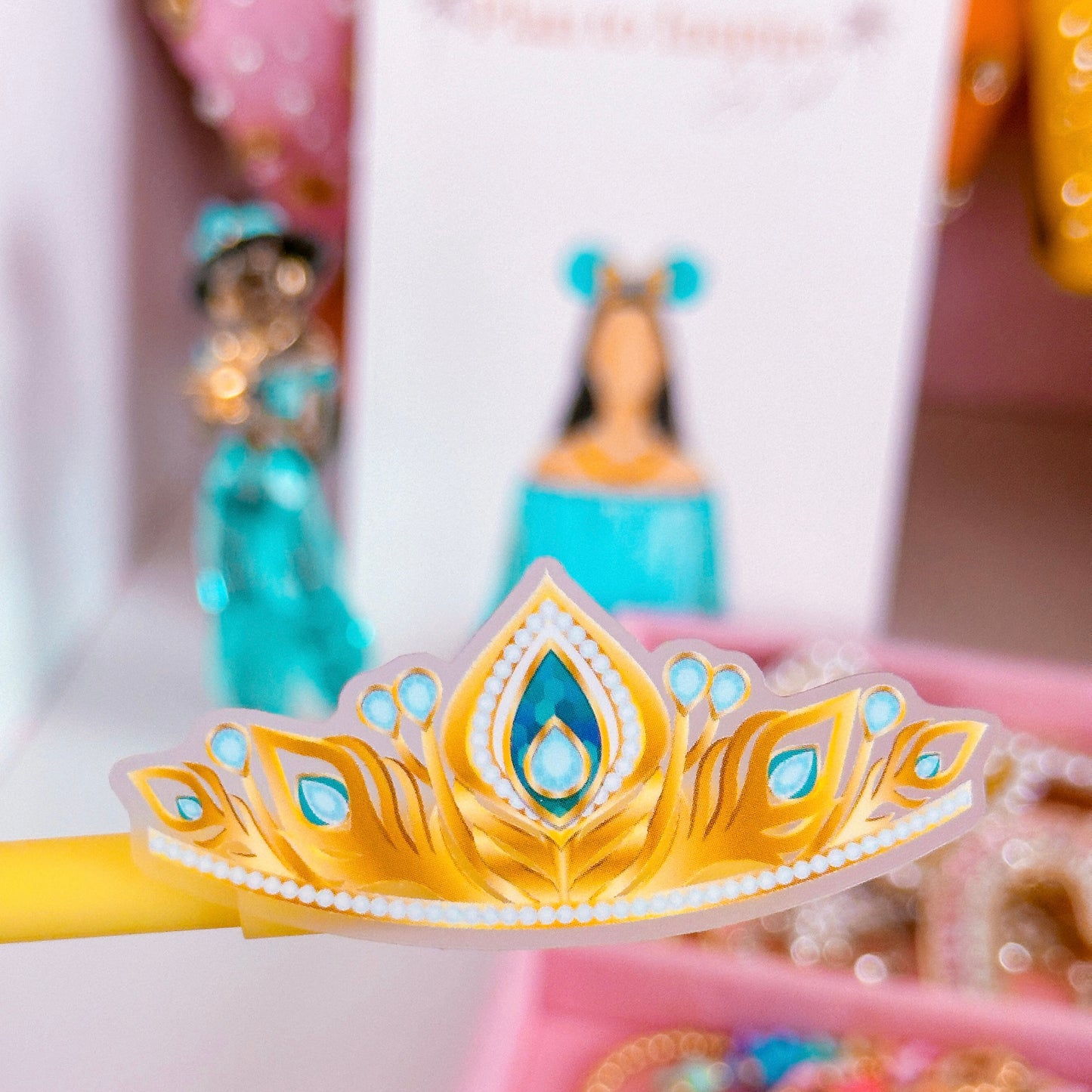 *DOLLAR DEAL* Waterproof Sticker - (Jasmine) Princes Crown