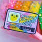 Waterproof Sticker - Unused Sticker Club CARD