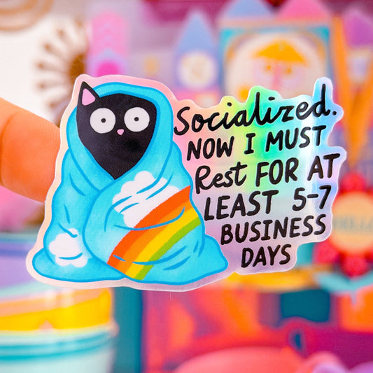 *PRE-ORDER RESTOCK - SHIPS APRIL 6* Waterproof Sticker - Rest For 5-7 Business Days