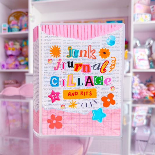 5x7 Junk Journal Storage Book - Junk Journal Collage + Kits