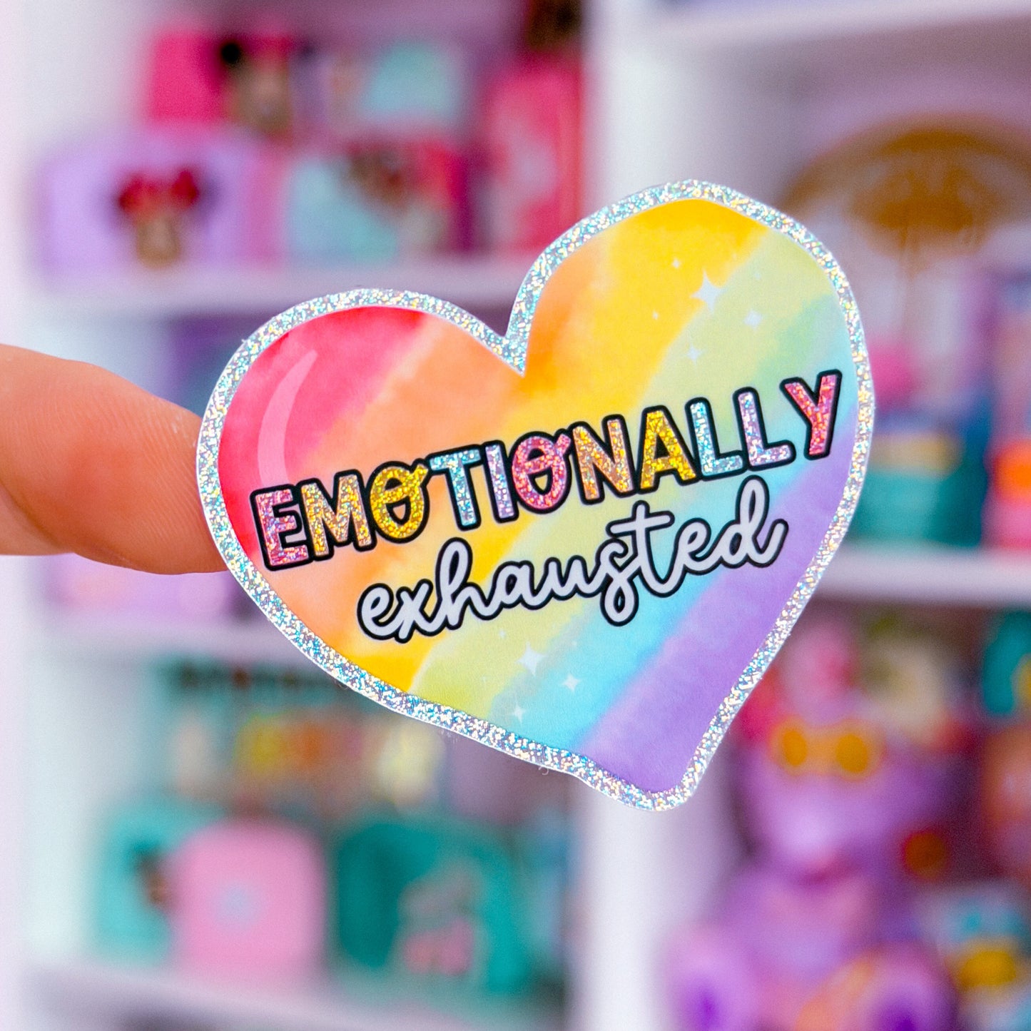 Waterproof Sticker - Emotionally Exhausted
