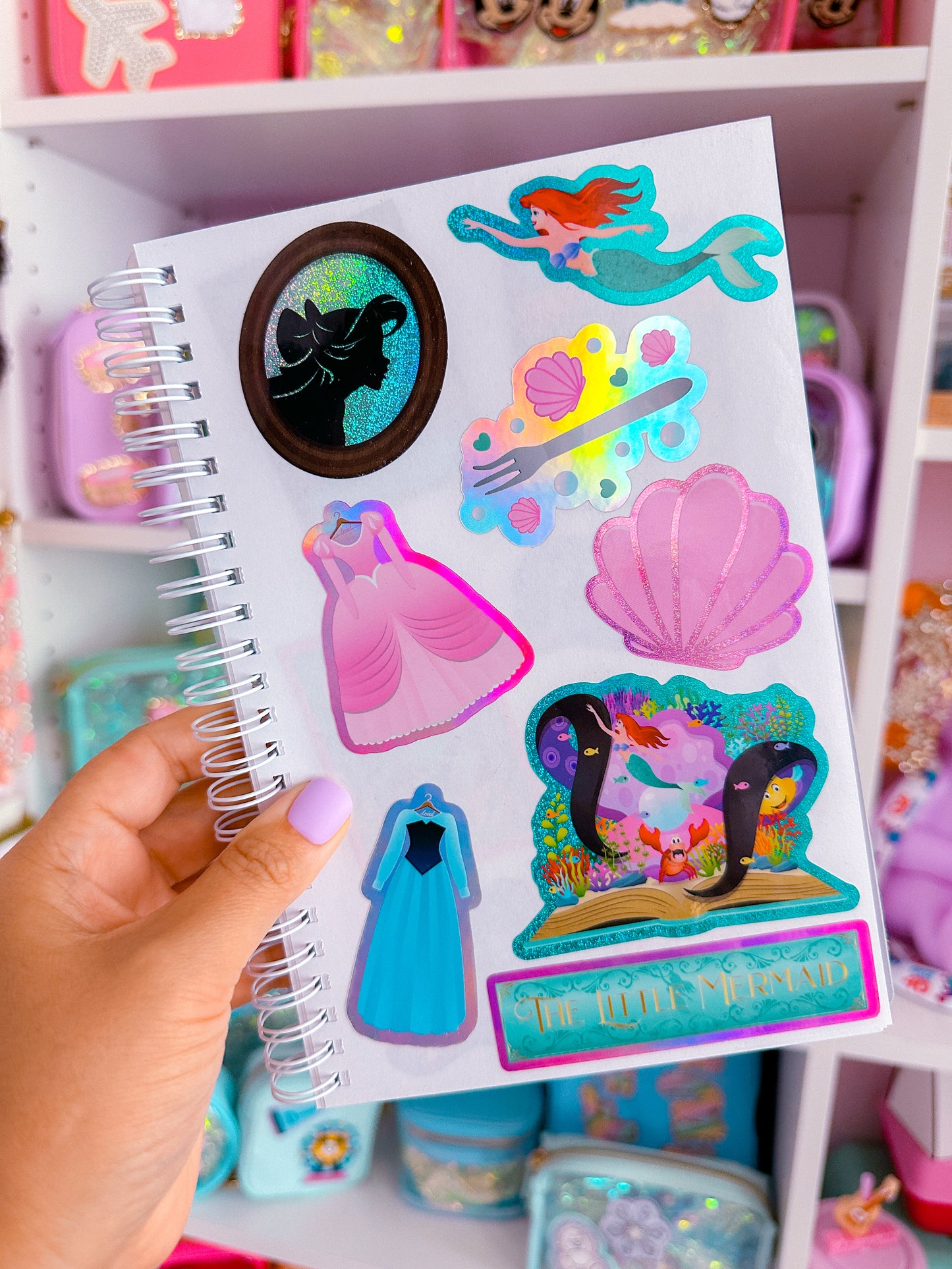 Waterproof Sticker - (Ariel) Storybook