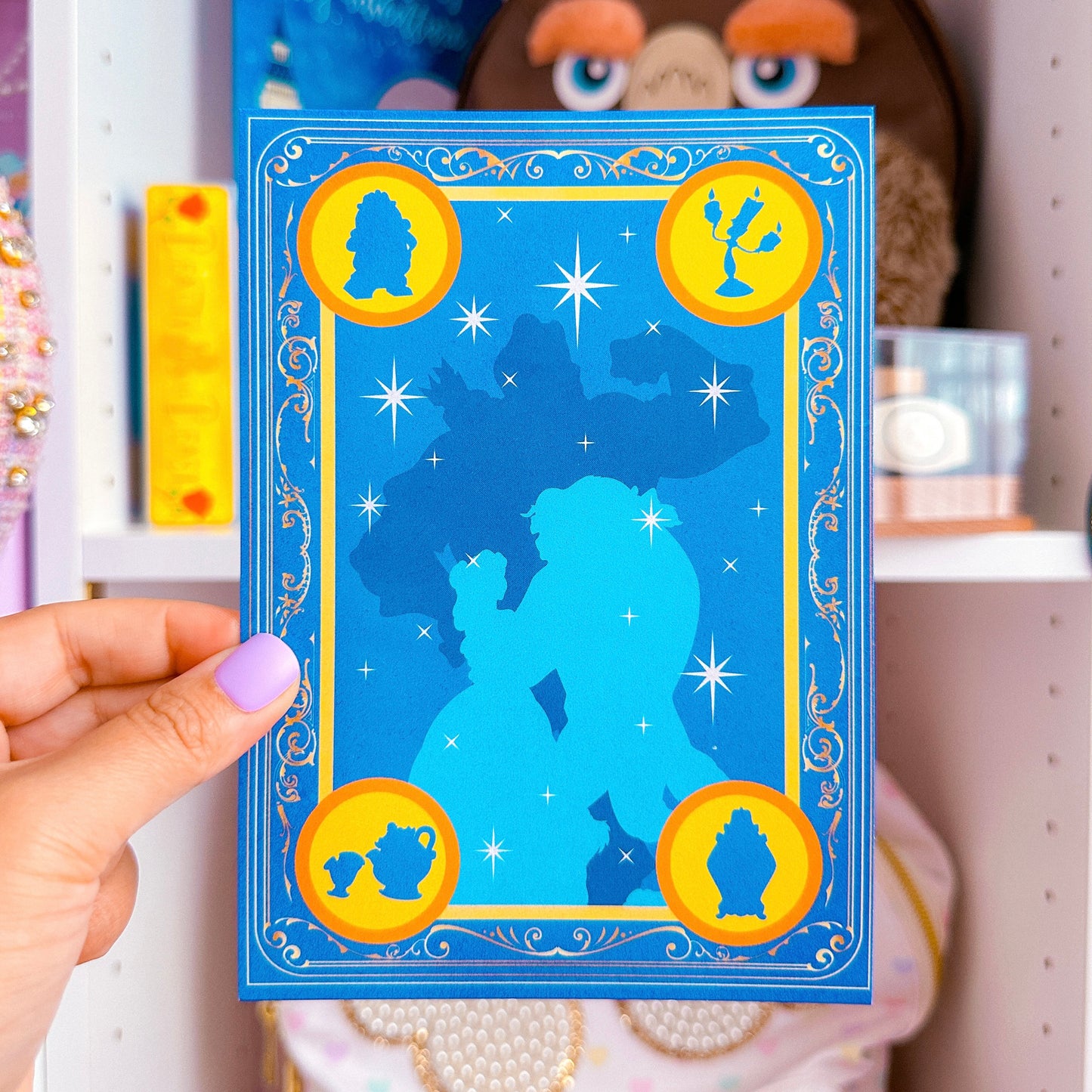 5x7 Pearlescent Art Card - Storybook Cover (Belle)