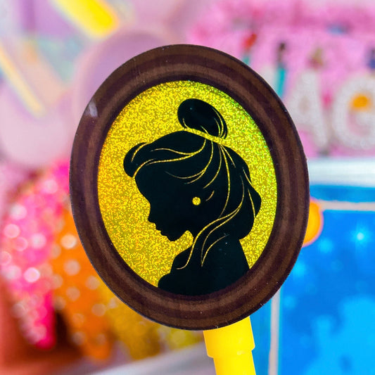 Waterproof Sticker - (Belle) Princess Profile