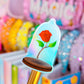 *DOLLAR DEAL* Waterproof Sticker - (Belle) XS Glass Rose