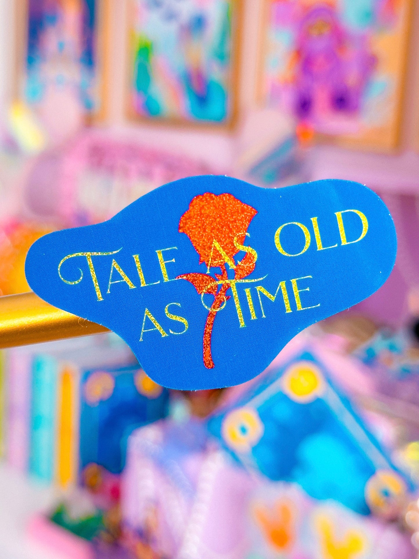 *DOLLAR DEAL* Waterproof Sticker - (Belle)Tale As Old As Time