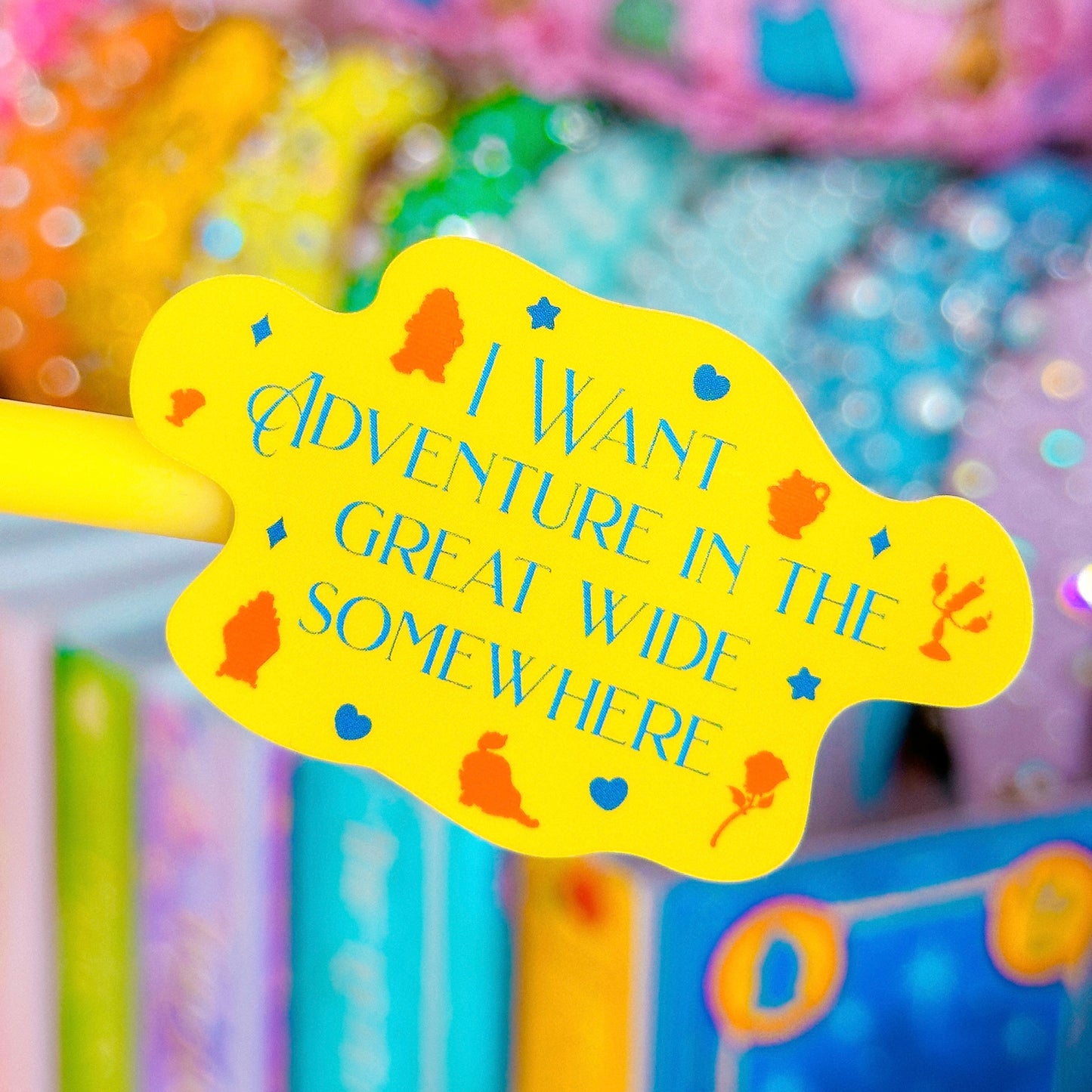 *DOLLAR DEAL* Waterproof Sticker - (Belle) Great Wide Somewhere