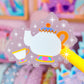*DOLLAR DEAL* Waterproof Sticker - (Belle) Castle Friends (Teapots)