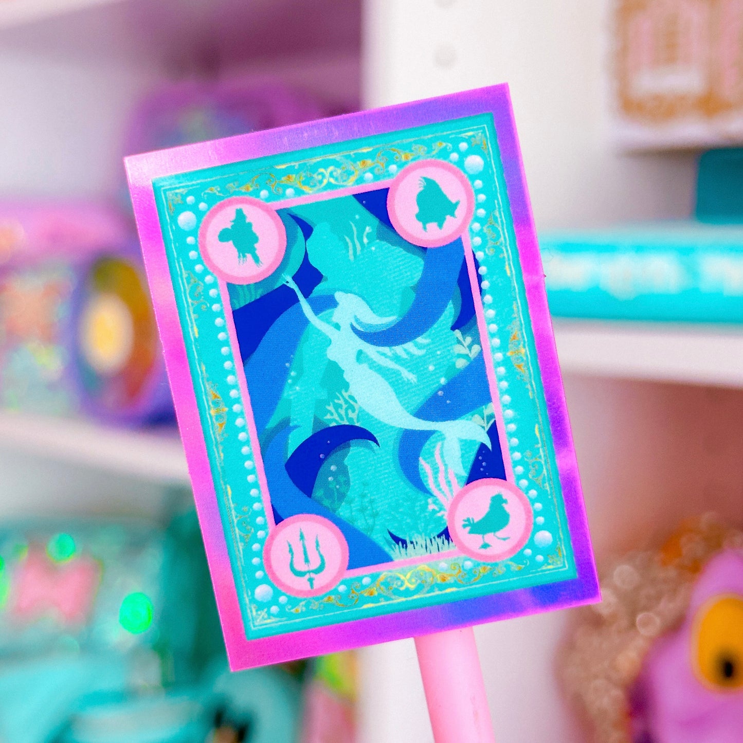 *DOLLAR DEAL* Waterproof Sticker - (Ariel) Book Cover
