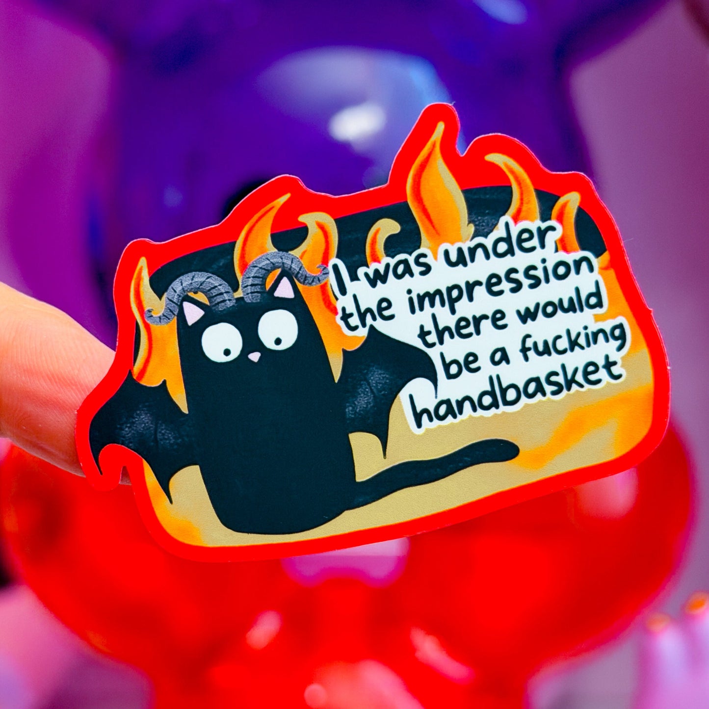 Waterproof Sticker - H3LL KITTY