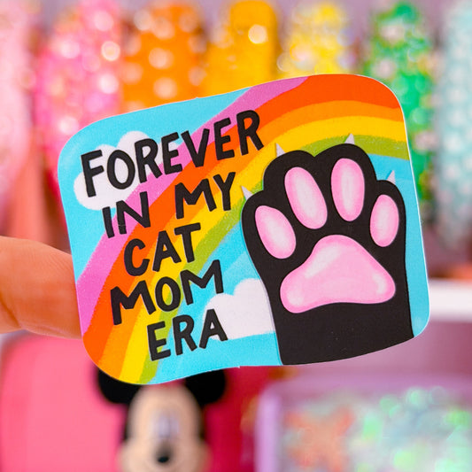 Waterproof Sticker - Cat Mom ERA