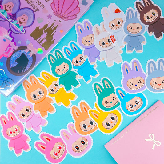 Paper Sticker Die Cuts - Lil' Rainbow Bubus