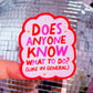Waterproof Sticker - Does Anyone Know What To Do?