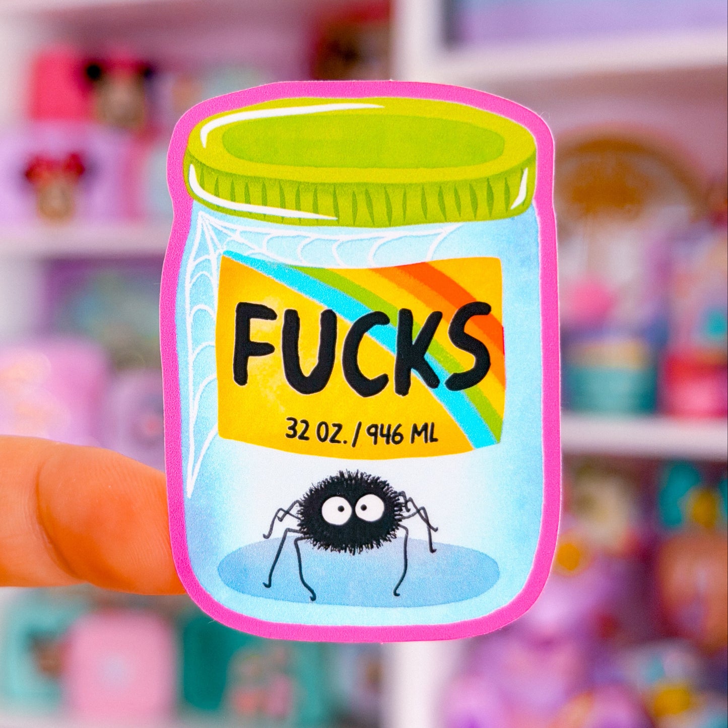 Waterproof Sticker - Jar of F*cks