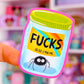 Waterproof Sticker - Jar of F*cks