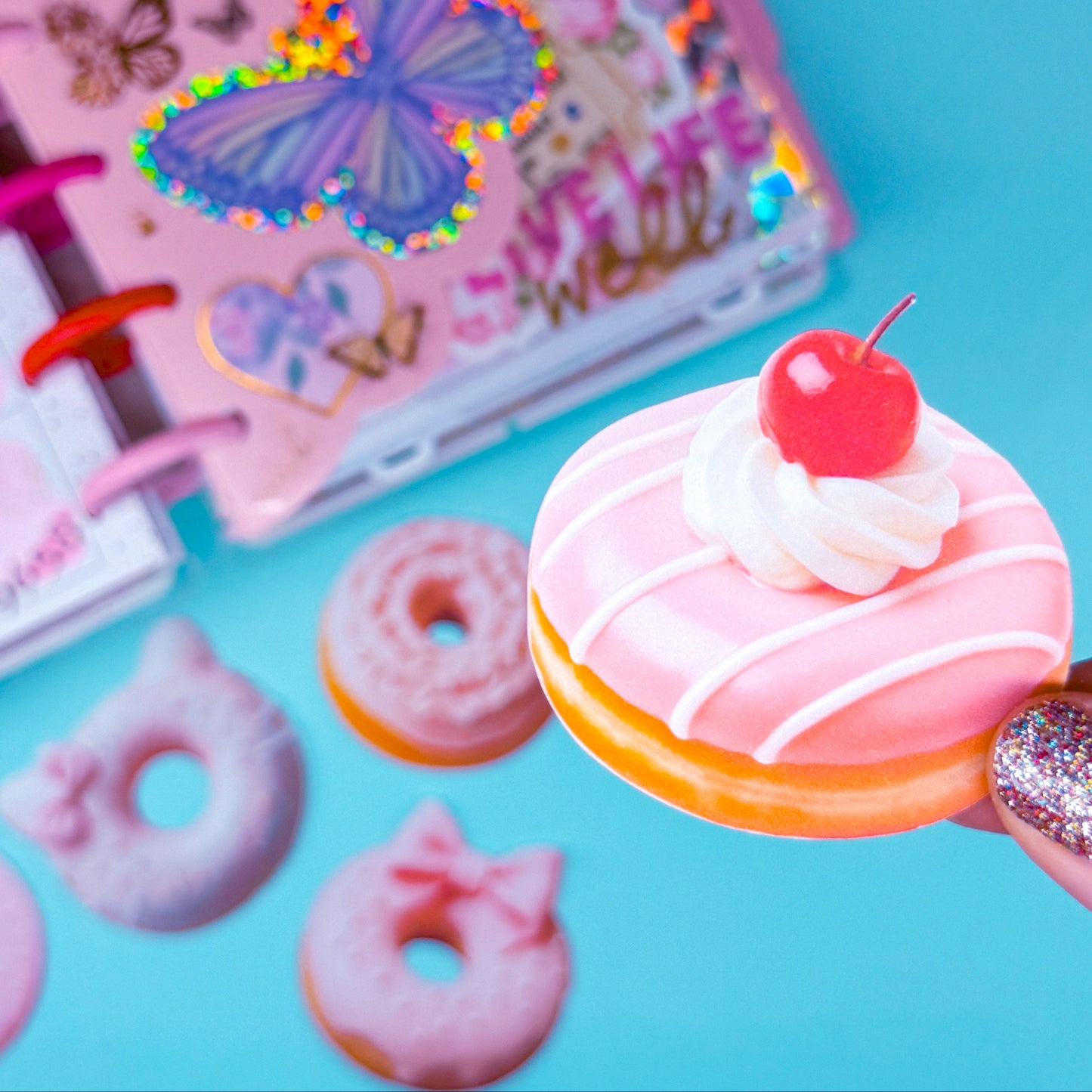 Journaling Paper Sticker -  Coquette Donuts