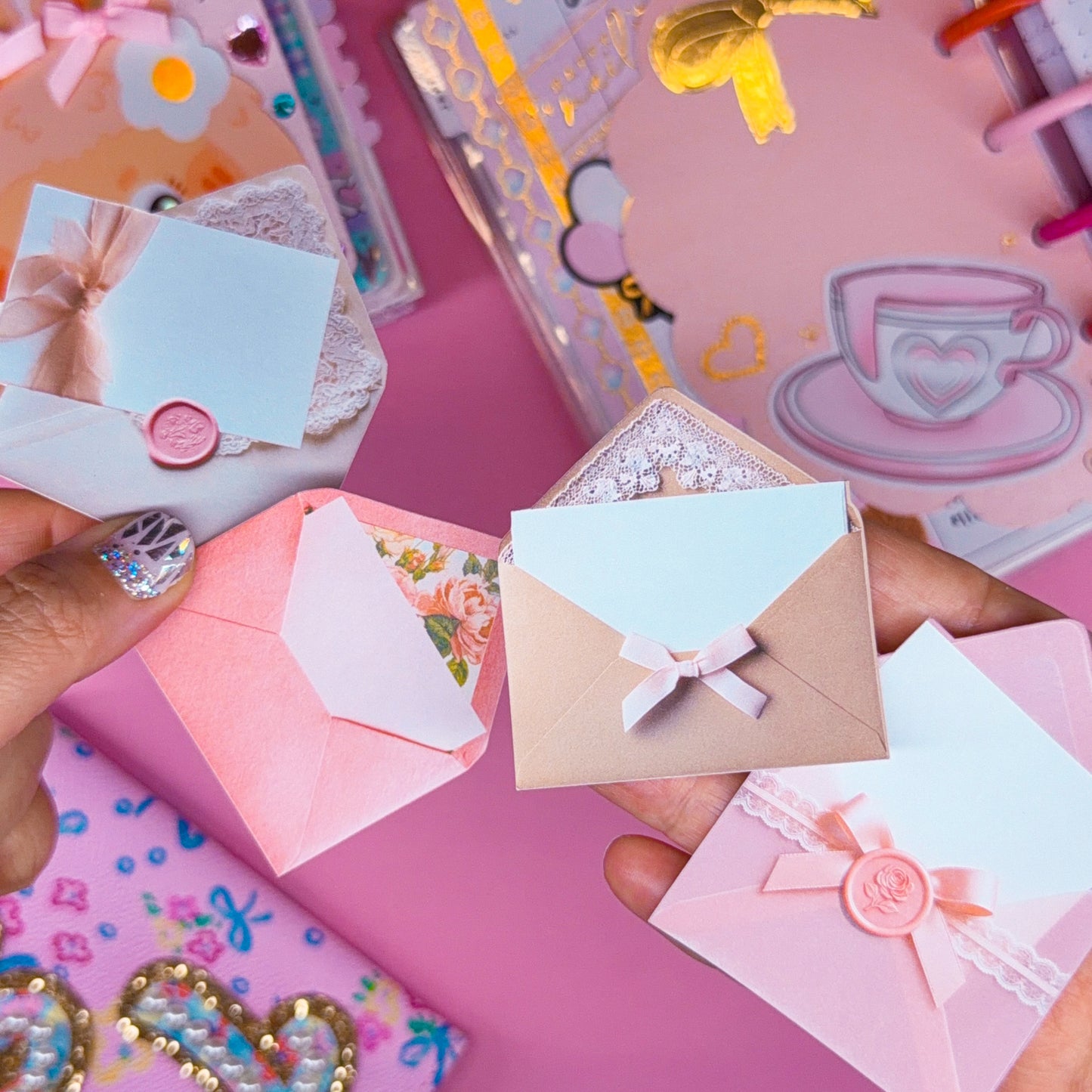 Journaling Paper Sticker -  Coquette Envelopes