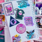 Waterproof Sticker - BOOKISH Books Over People Skeleton