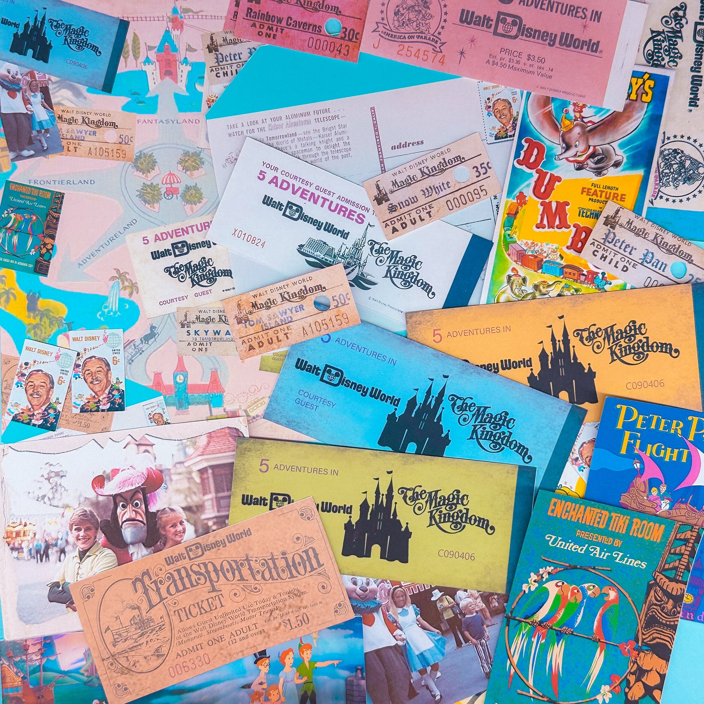 STICKER SCRAP PACK - WDW Vintage 1971