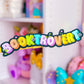 Waterproof Sticker - BOOKISH Rainbow Holographic Booktrovert