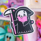Waterproof Sticker - BOOKISH Grim Reader