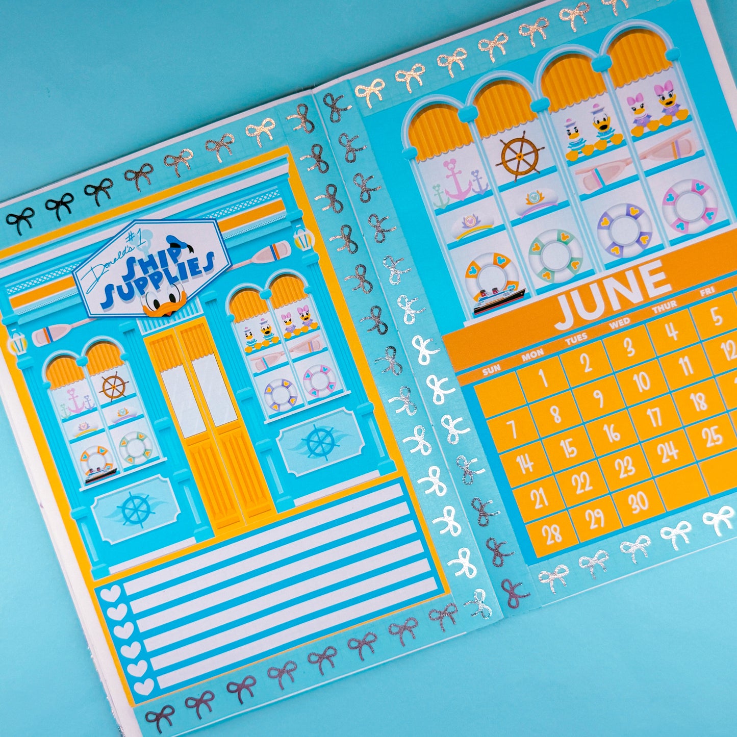 5x7 Full Page Sticker - 2026 June Calendar & Storefront (Donald's Ship Supply)