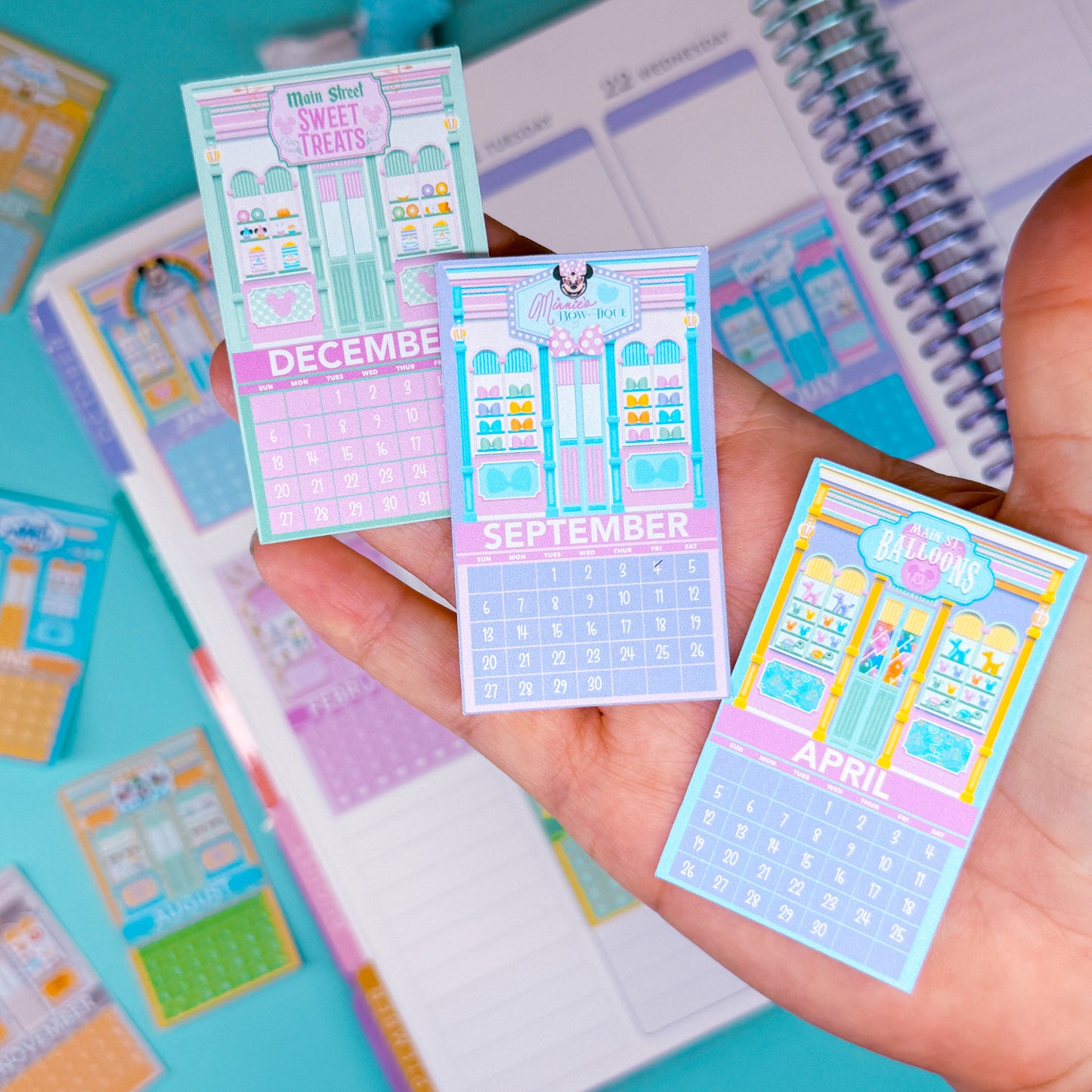 Mini (Itty Bitty) PAPER Journaling Sticker - 2026 Mini Calendar Pack