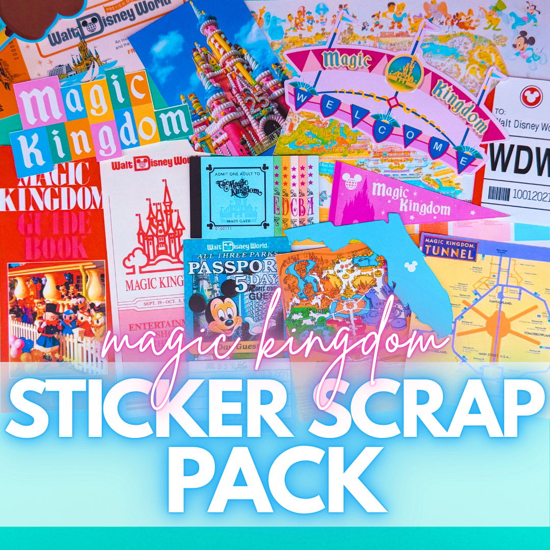 STICKER SCRAP PACK - Magic Kingdom