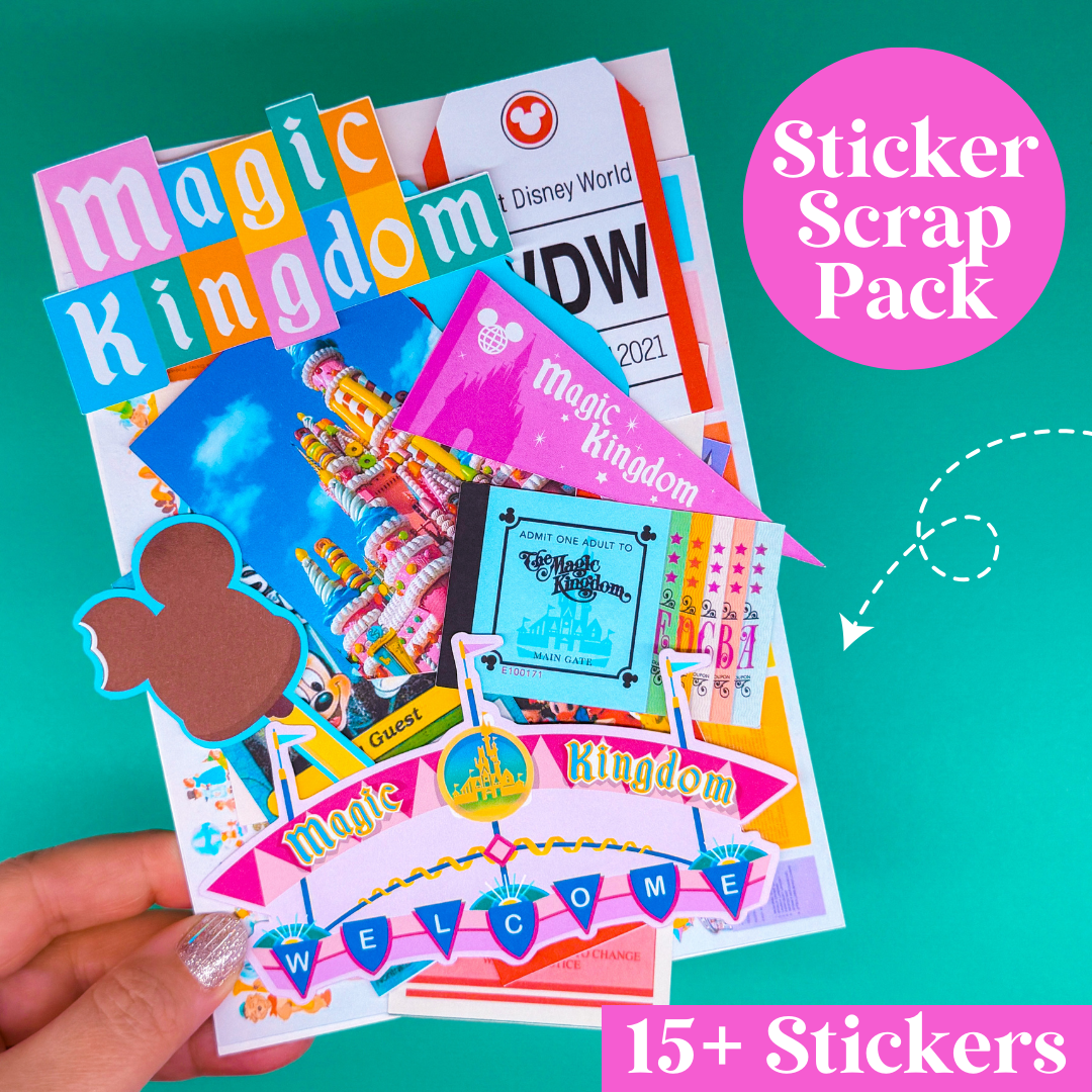 STICKER SCRAP PACK - Magic Kingdom