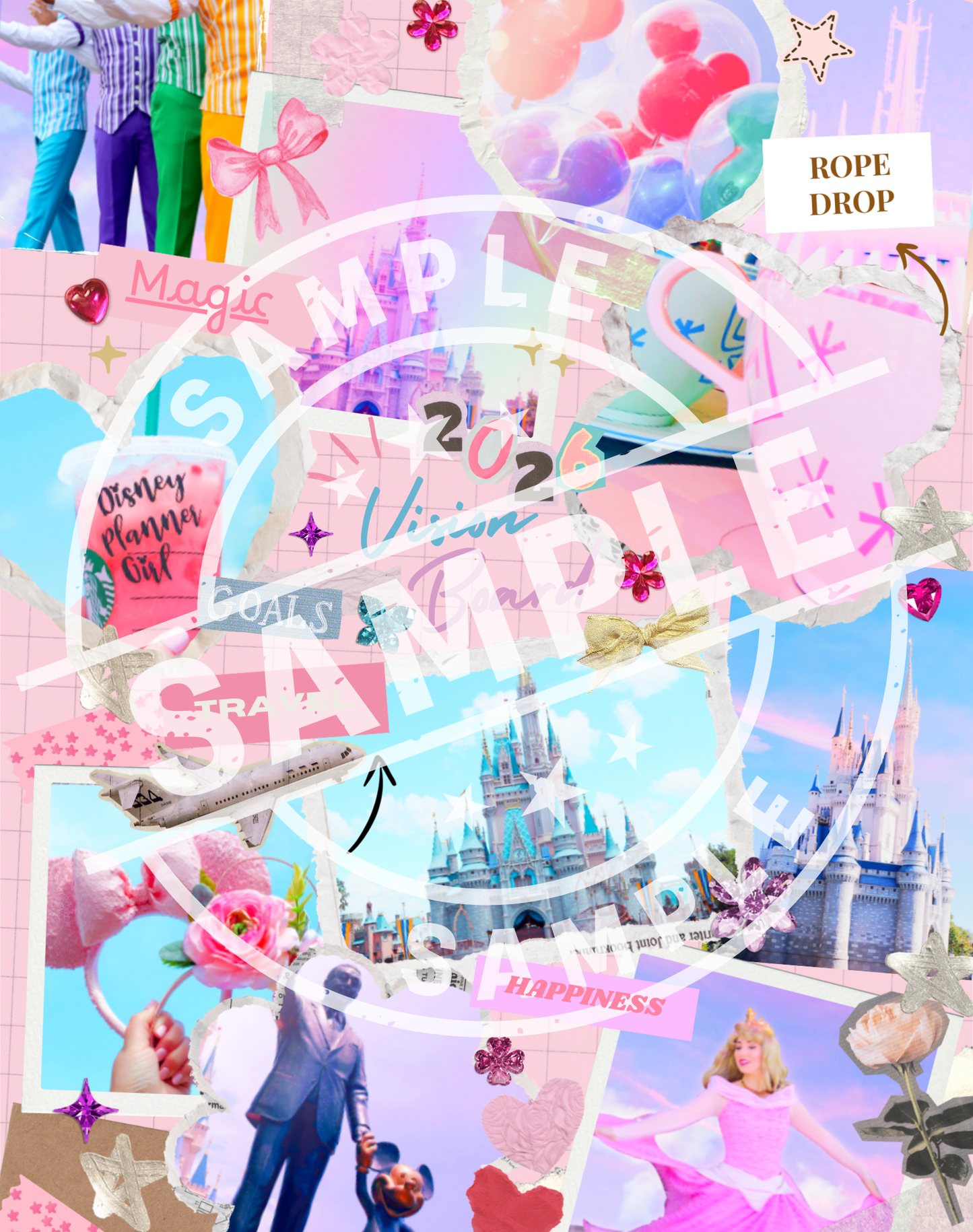*DIGITAL DOWNLOAD ONLY* 2026 Vision Board (COVER SIZE)