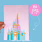 Journaling Paper Sticker - 5x7 Full Page Background Stickers (WDW Patterns)