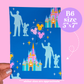 Journaling Paper Sticker - 5x7 Full Page Background Stickers (WDW Patterns)