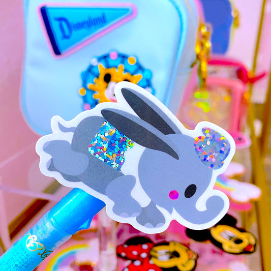 WATERPROOF Sticker - Blue Elephant