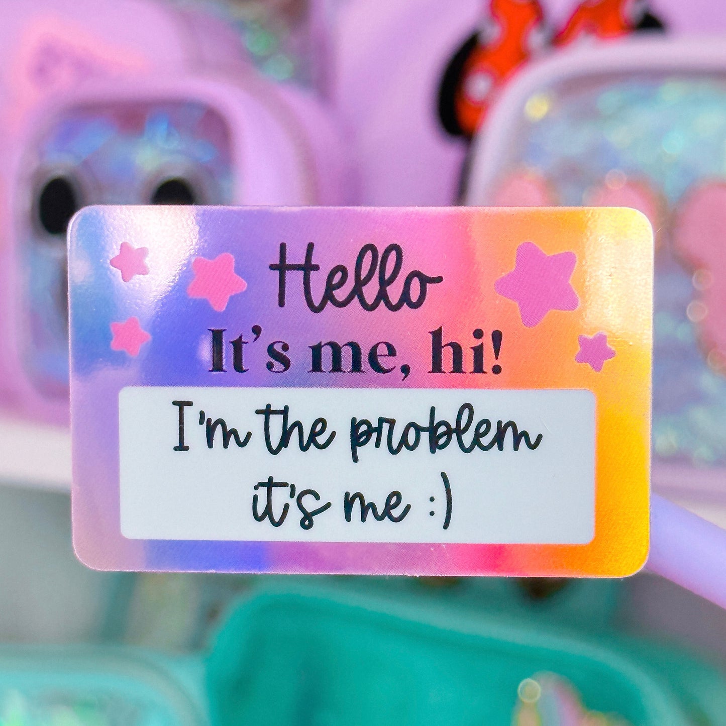 *DOLLAR DEALS* Waterproof Sticker - I'm The Problem Nametag