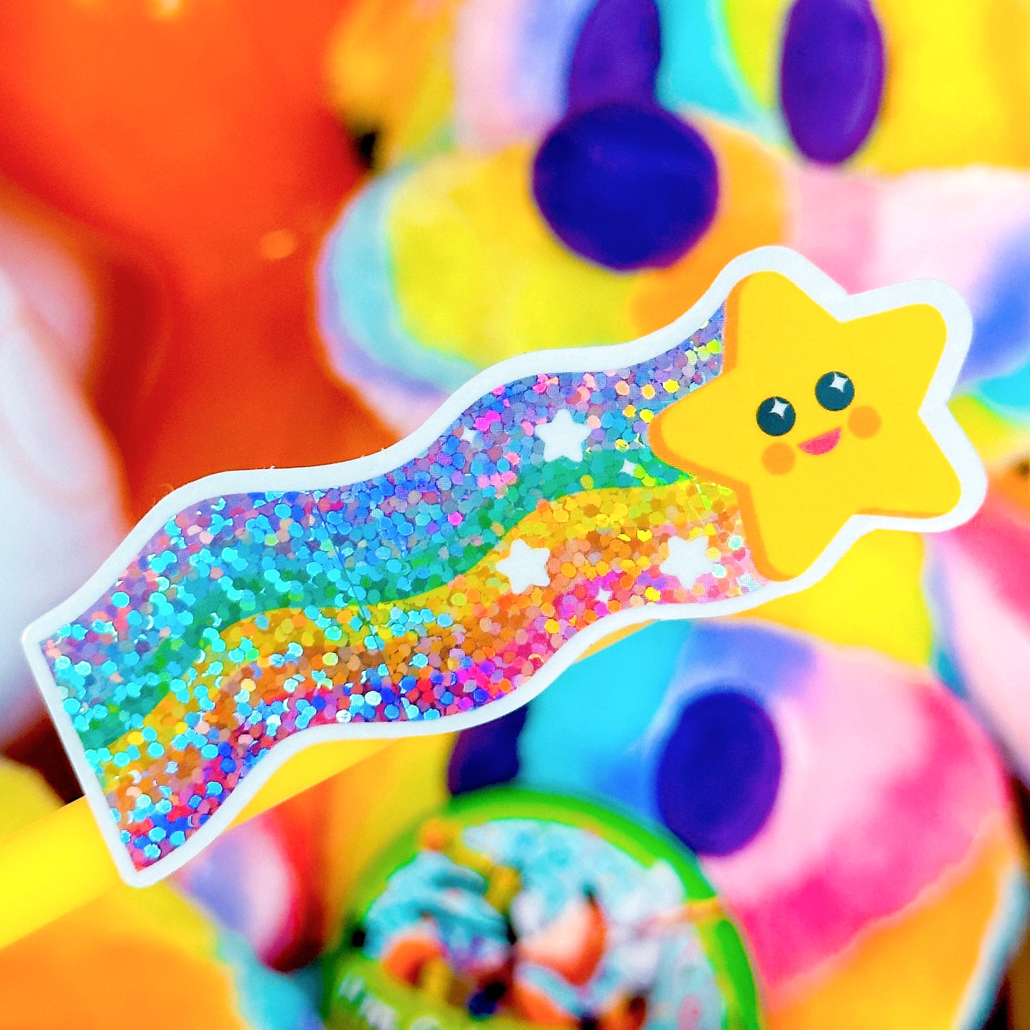 Waterproof Sticker - Kawaii Rainbow Star