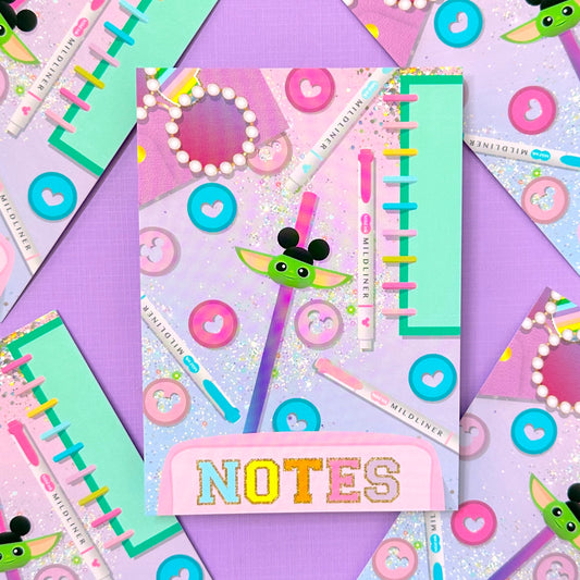 PREMIUM LUXE ART CARD - "NOTES" Flatlay