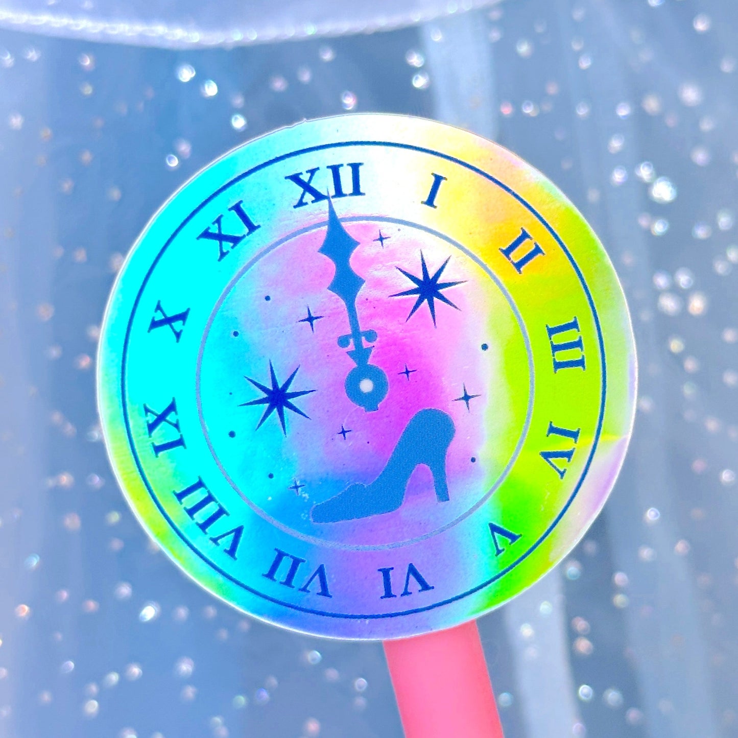 *DOLLAR DEAL* Waterproof Sticker - (Cinderella) Midnight Clock