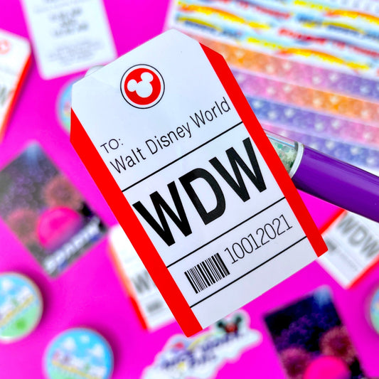 *DOLLAR DEALS* Waterproof Sticker - WDW Luggage Tag