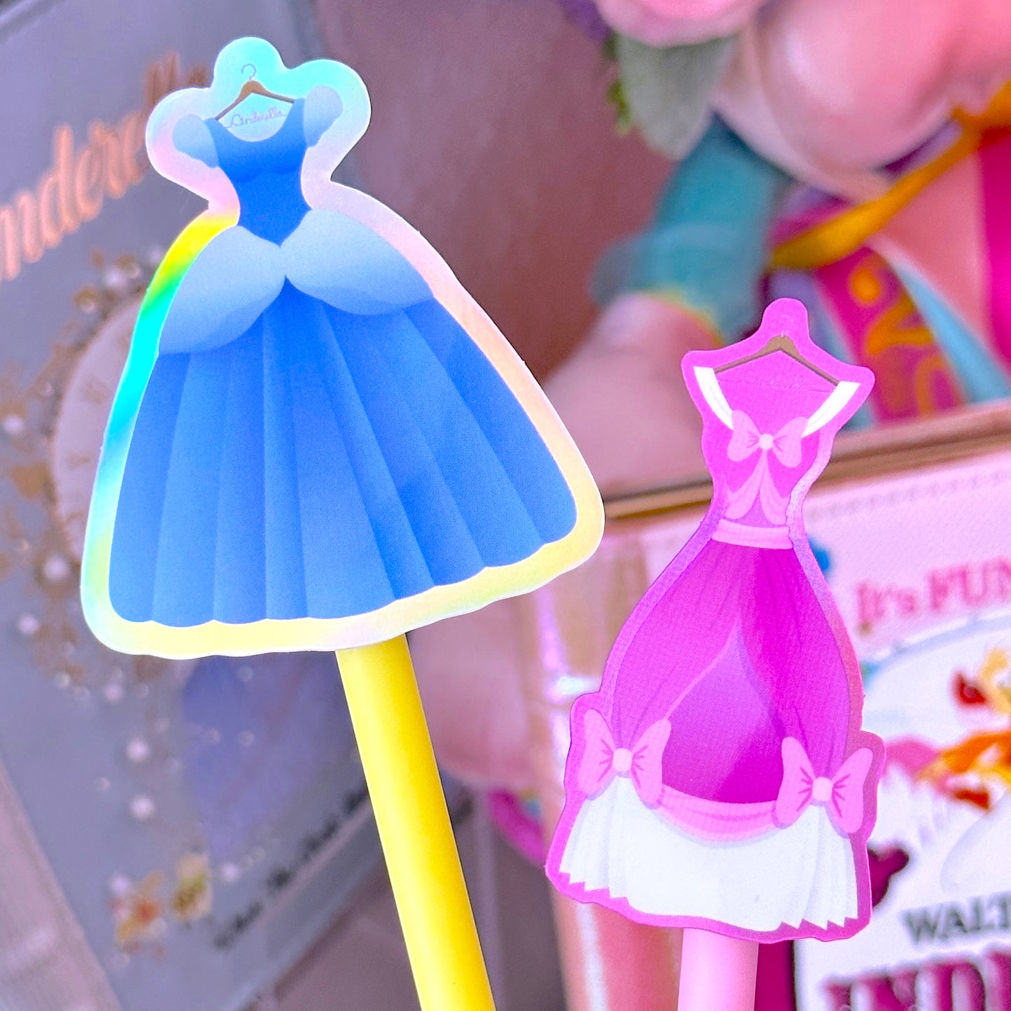 Waterproof Sticker - (Cinderella) Dresses