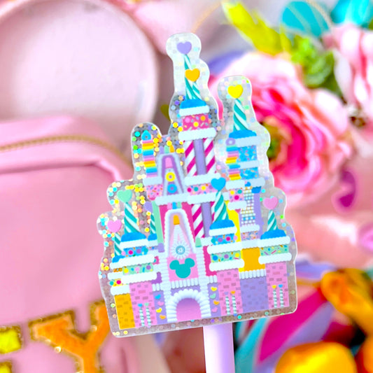 Waterproof Sticker - Candy Hearts Castle