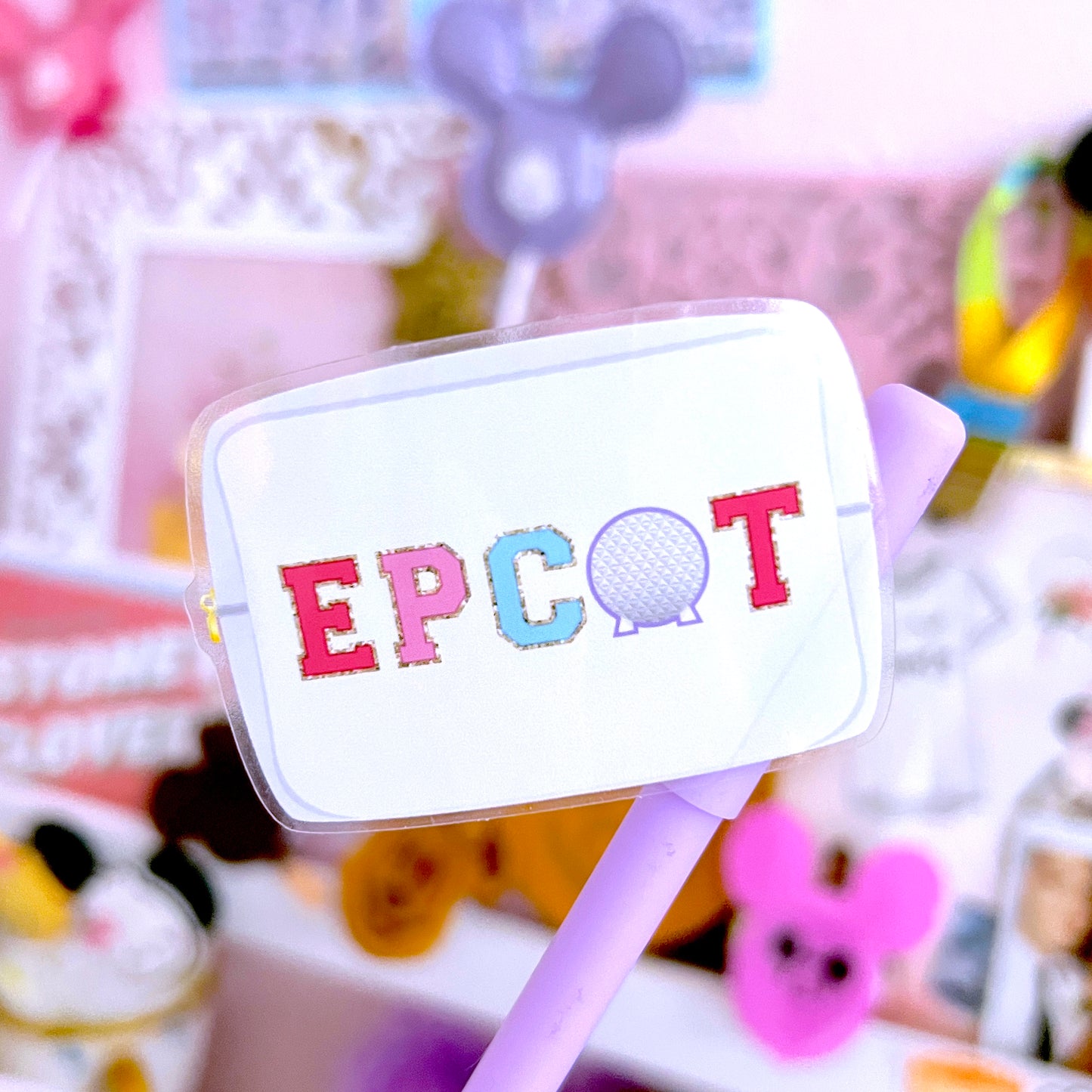 *DOLLAR DEALS* WATERPROOF STICKER - Varsity Pouch E.P.C.O.T.