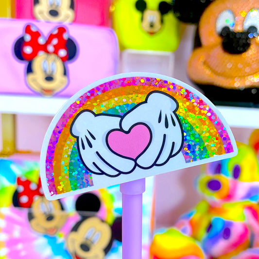 WATERPROOF Sticker - Rainbow Heart Hands
